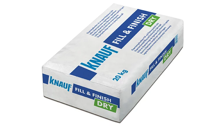 Weiße Tüte, blaue Schrift, 20 kg.